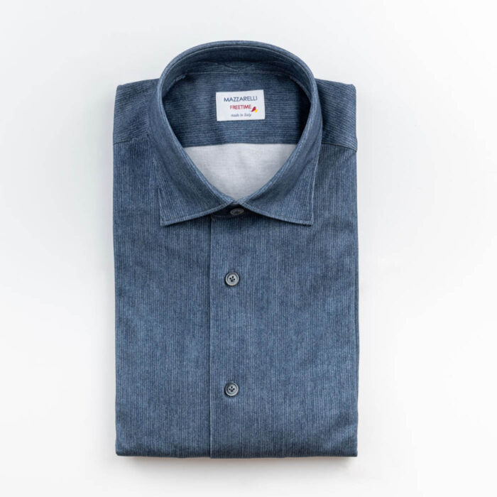 Camicia stampata in tessuto tecnico casual - immagine 1