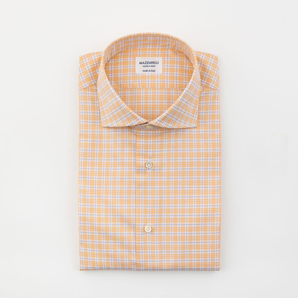 12524 100% checked Thomas Mason cotton shirt - Image 1
