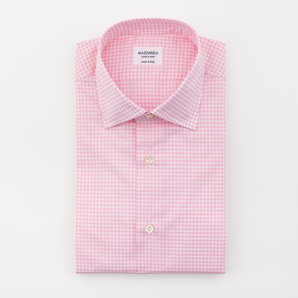 13043 100% checked Thomas Mason cotton shirt - Image 1