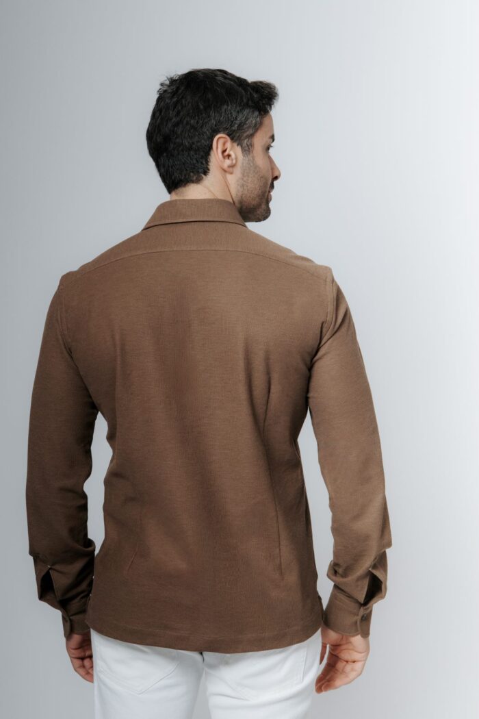 Polo camicia in jersey 100% cotone - immagine 2