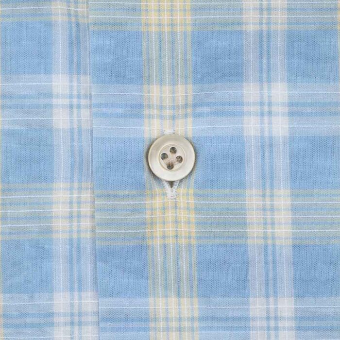 100% checked Thomas Mason cotton shirt - Image 2