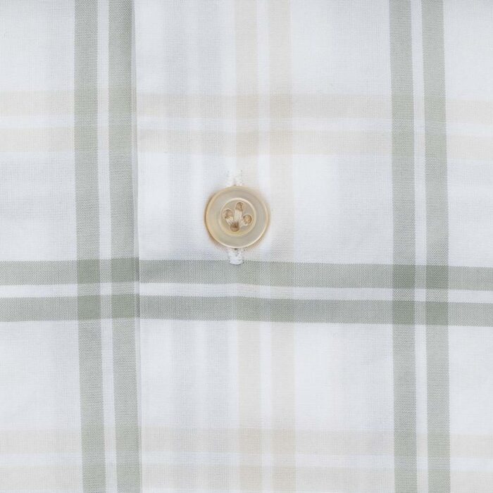 100% Checked Albini cotton shirt - Image 2