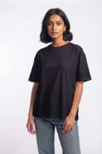 T-shirt Oversize: t-shirt girocollo oversize in cotone elasticizzato - immagine 4